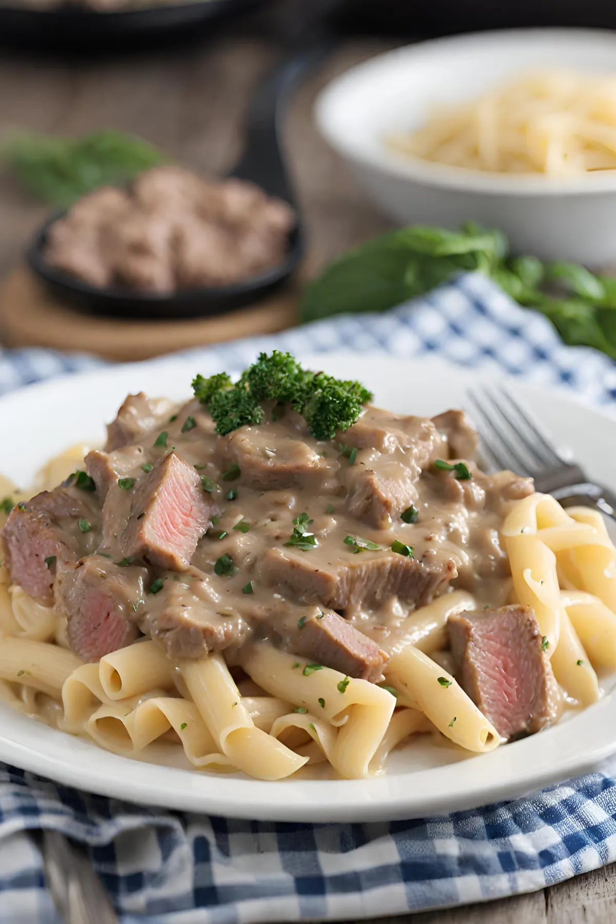 Creamy Steak and Pasta