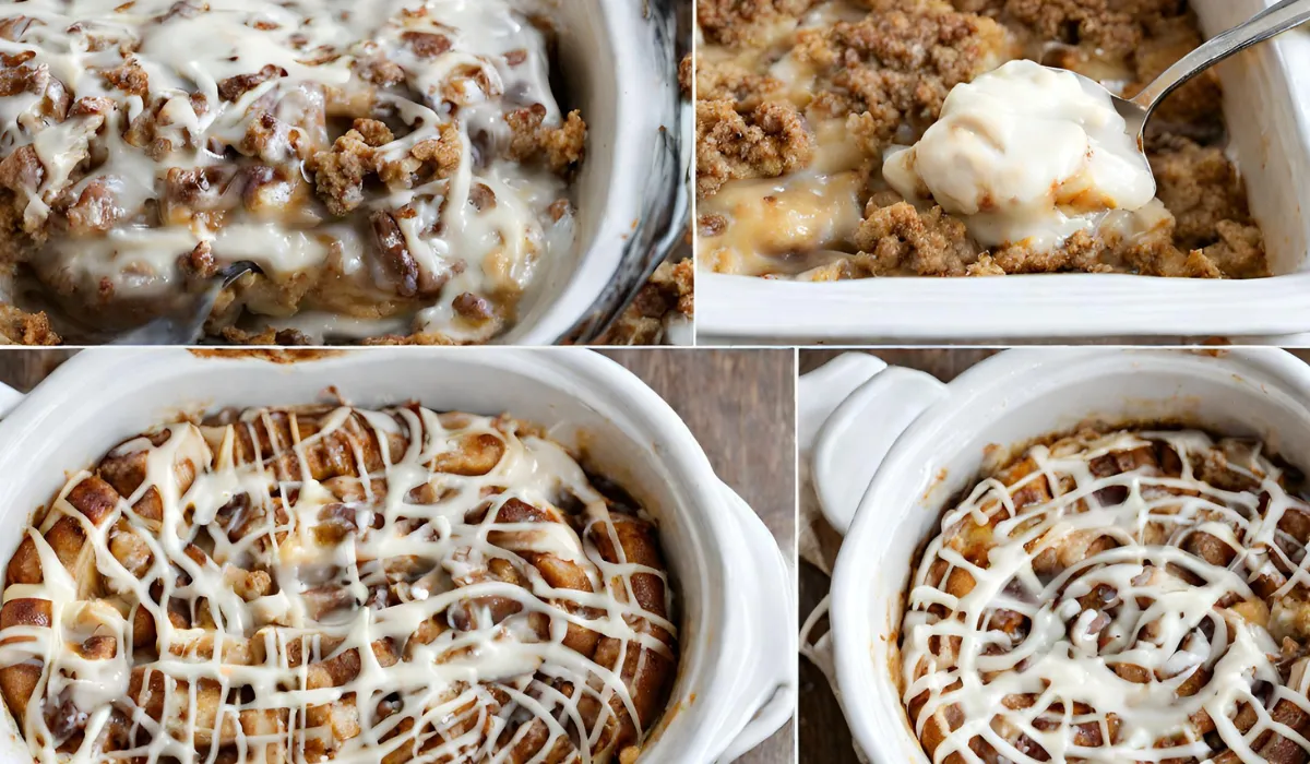 Crock Pot Cinnamon Roll Casserole