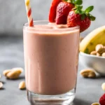 Strawberry Banana Peanut Butter Smoothie Recipe