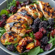 Blackberry Balsamic Grilled Chicken Salad Recipe
