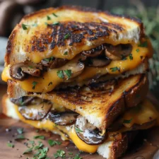 Garlic Mushroom Grilled Cheese-image