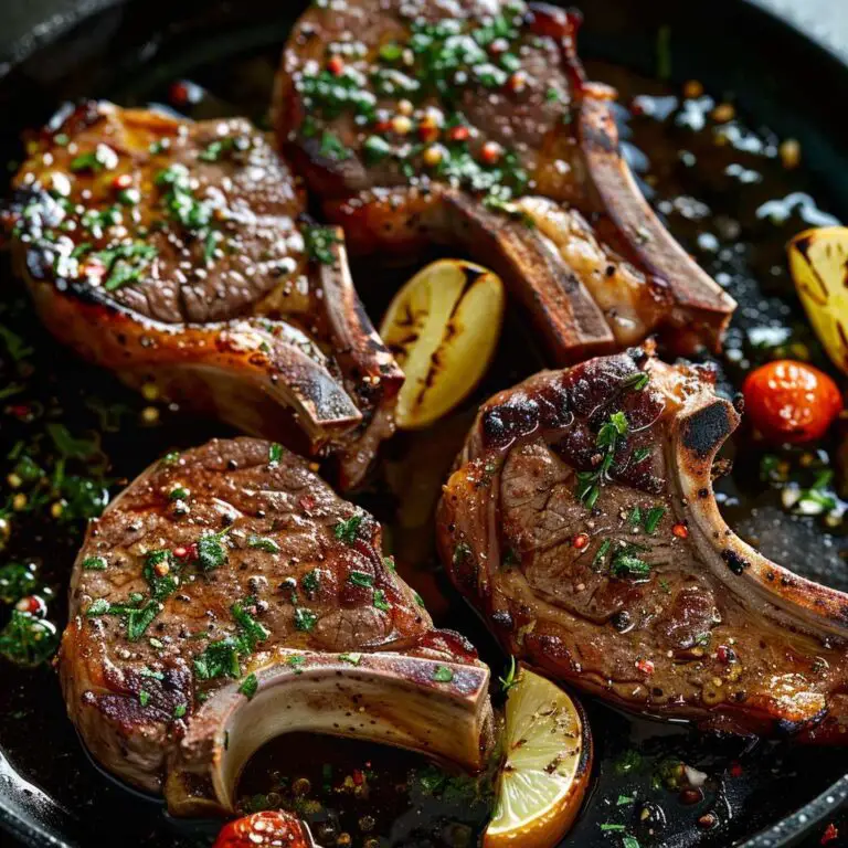 Greek Lamb Chops Recipe