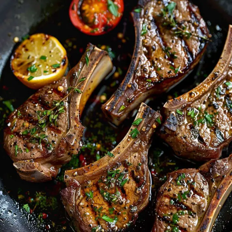 Greek Lamb Chops Recipe