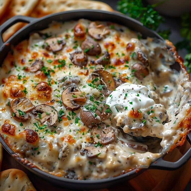 Delicious Stuffed Mushroom Dip Recipe