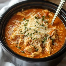 Crock Pot Creamy Chicken Parmesan Soup-image