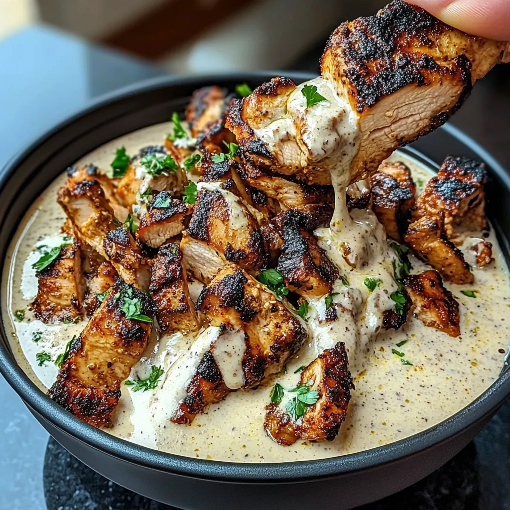 Chicken Shawarma wraps with creamy garlic sauce, garnished with parsley, served on a wooden board with fresh vegetables.