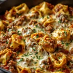 Cheese Tortellini and Sausage Skillet