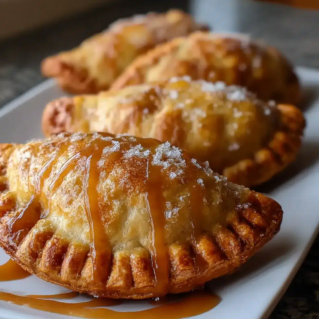 Golden Air-Fryer Apple Pies – mini hand pies with flaky crust and cinnamon apple filling fresh from the air fryer basket
