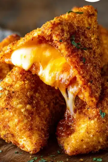 Golden fried cheese stuffed Doritos balls with crispy Doritos coating served with dipping sauces