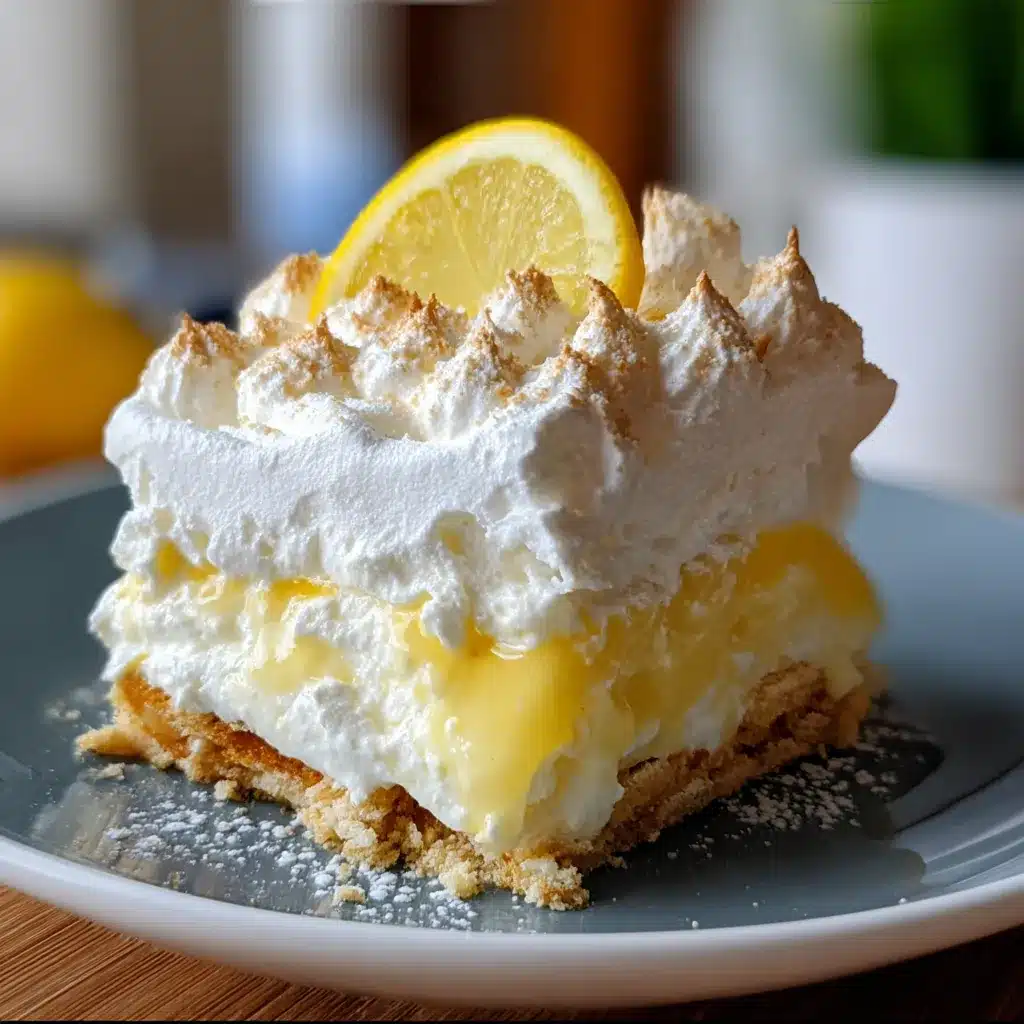 Creamy Lemon Fluff Dessert served in a bowl with whipped cream and lemon zest