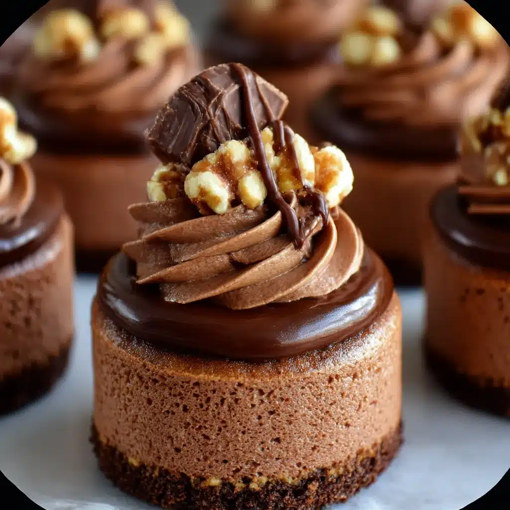 Nutella cheesecake cupcakes with chocolate cookie crust and Nutella swirl