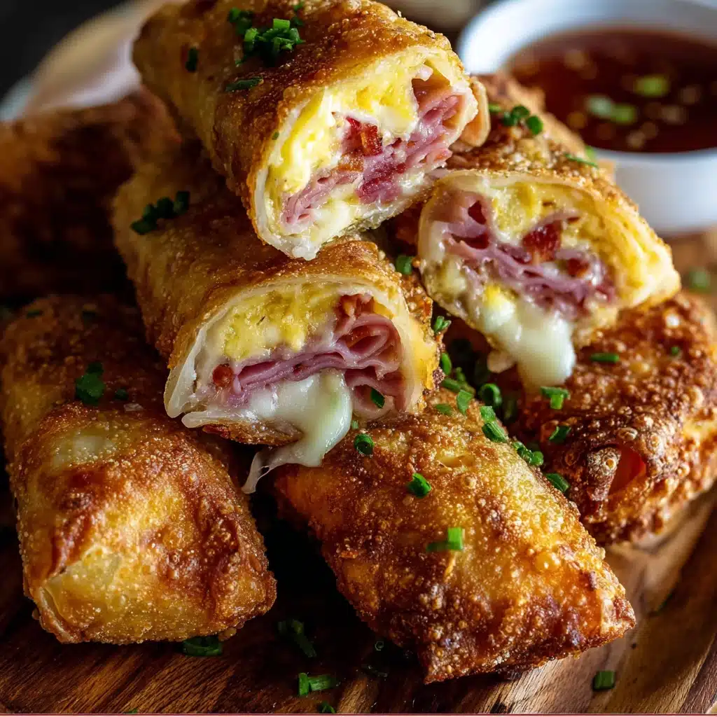 Crispy Reuben Egg Rolls with corned beef and Swiss cheese served with Thousand Island dipping sauce
