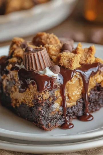 Peanut Butter Cup Dump Cake