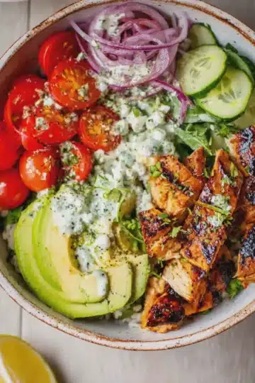 Healthy Chicken Avocado Bowls