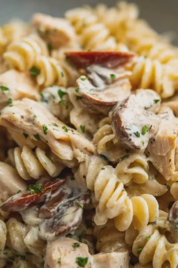 Creamy Chicken and Mushroom Pasta