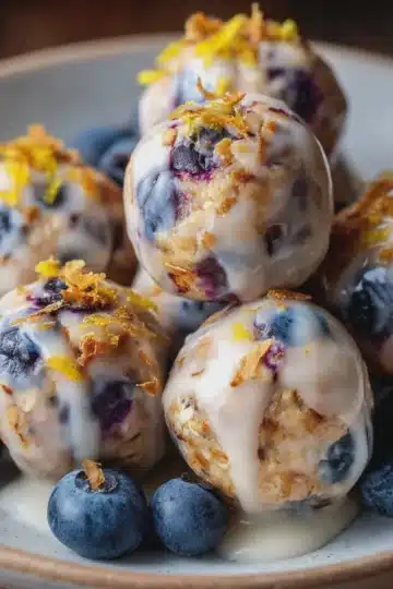 Lemon Blueberry Protein Bites