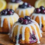 Mini Blueberry Lemon Bundt Cakes