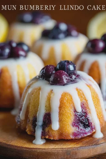 Mini Blueberry Lemon Bundt Cakes
