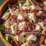 HARVEST CHICKEN SALAD WITH CRANBERRIES AND PECANS