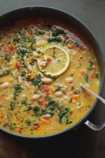 1-Pot Lemon White Bean Soup