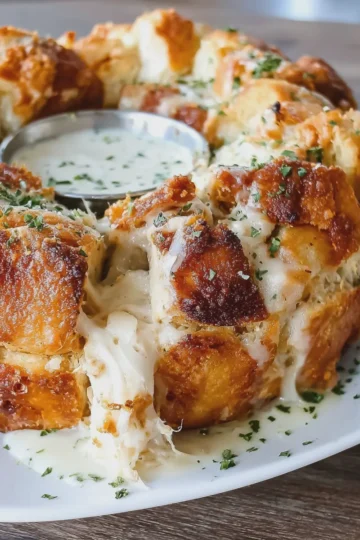 Chicken Alfredo Monkey Bread