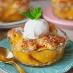 Easy Peach Cobbler with Canned Peaches