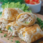 Easy Air Fryer Tuna Melt Wraps