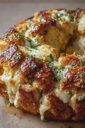 Chicken Alfredo Monkey Bread