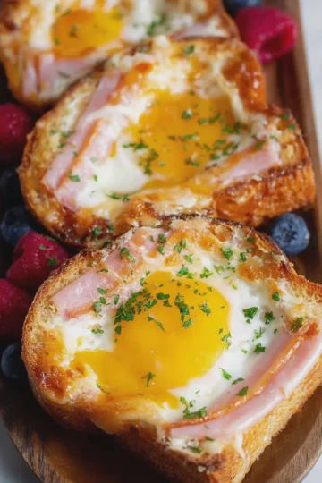 Ham and Cheese Egg in the Hole