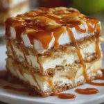 Caramel Apple Eclair Cake