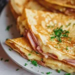 Ham and Cheese Crepes