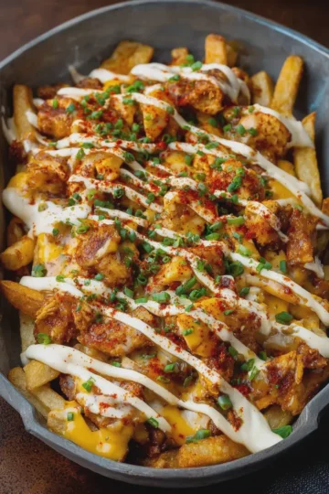 Cajun Chicken Loaded Fries