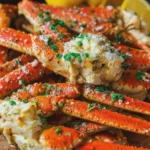 Boozy Garlic Butter Snow Crab Legs