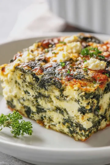 Feta and Spinach Casserole