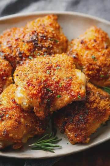 Crispy Baked Chicken Thighs