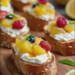 Lemon Fruit Bruschetta