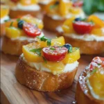 Lemon Fruit Bruschetta