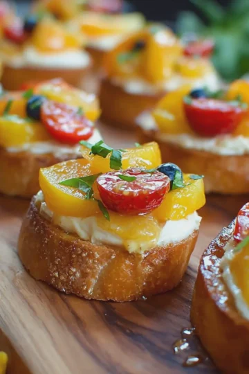 Lemon Fruit Bruschetta