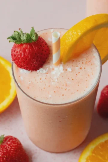 Strawberry Banana Orange Julius Smoothie