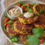 Chickpea Fritters with Veggies