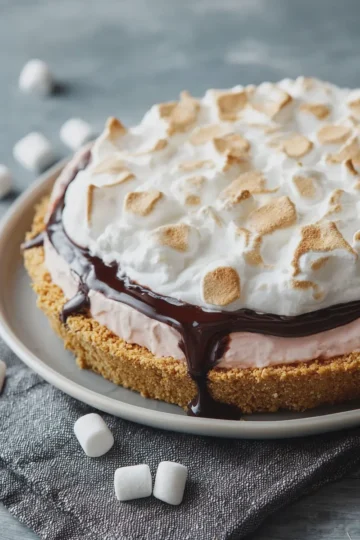 Marshmallow Ice Cream Pie