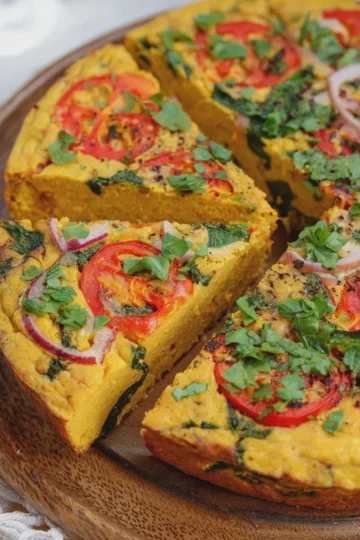 Chickpea Flour Frittata - Vegan Frittata Recipe