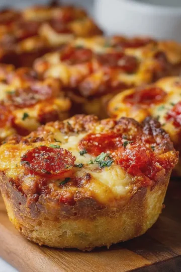 Chicago Deep-Dish Pizza Muffins