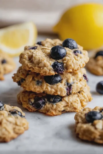 Lemon Blueberry Oatmeal Cookies