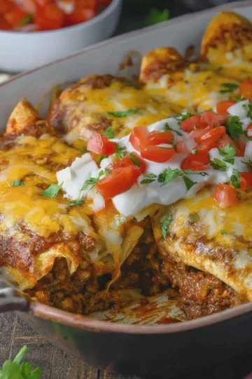 Easy Ground Beef Enchiladas