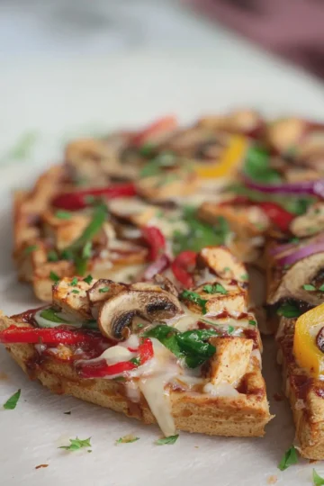 Tofu Waffles Pizza