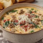Creamy Parmesan Italian Sausage Soup