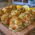 Cheesy Garlic Shrimp Bombs