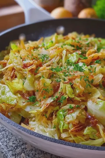 10 Minute Fried Cabbage