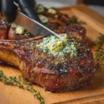 Tomahawk Steak with Garlic and Herb Butter
